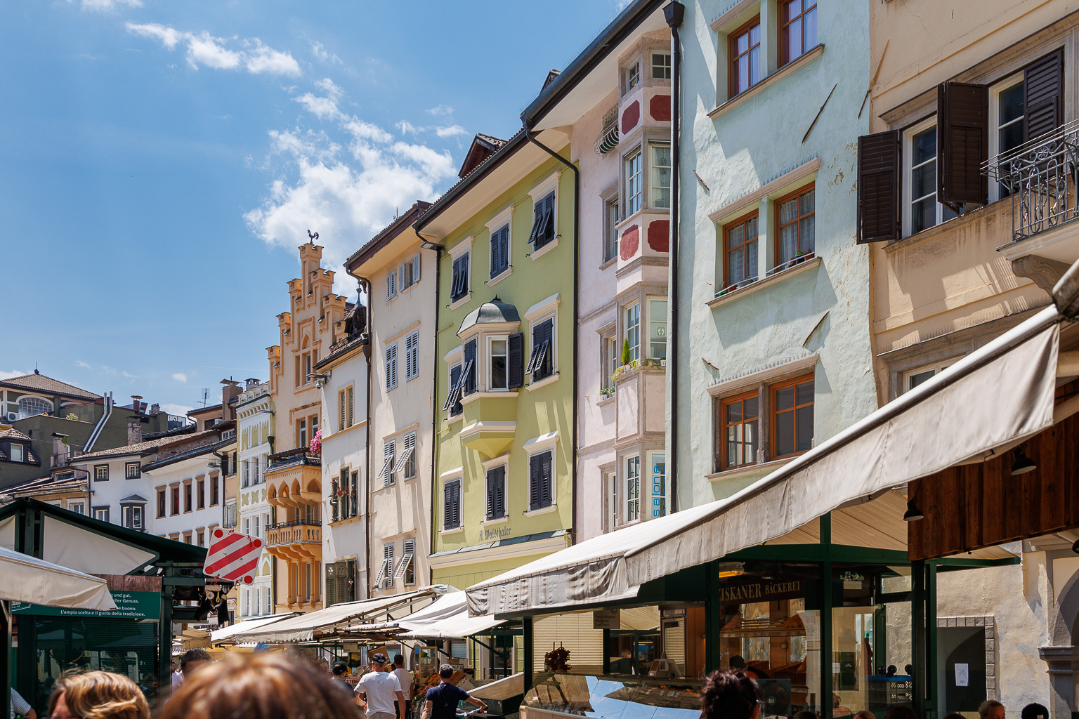 Hausfassade Obstmarkt  Bozen Südtirol Italien by Peter Ehlert in Bozen - Bolzano