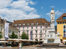 Platz mit Brunnen  Bozen Südtirol Italien by Peter Ehlert in Bozen - Bolzano